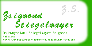 zsigmond stiegelmayer business card